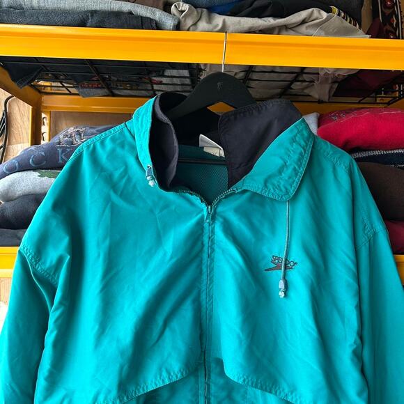 Turquoise speedo windbreaker jacket - Picture 1 of 4